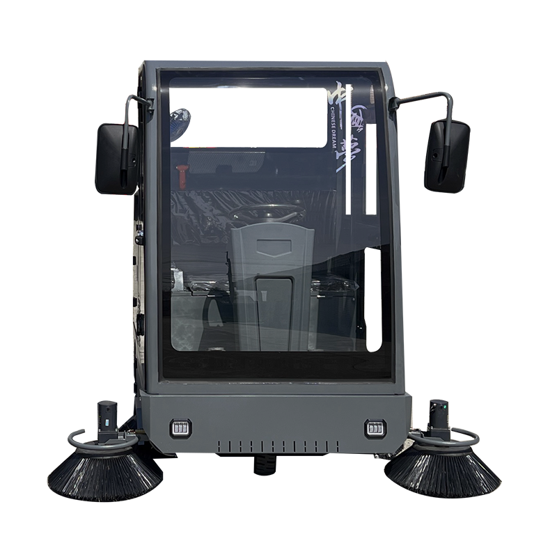 S21 One-button Start Commercial Road Yard Garbage Bin Capacity180l Ride-on Sweeper