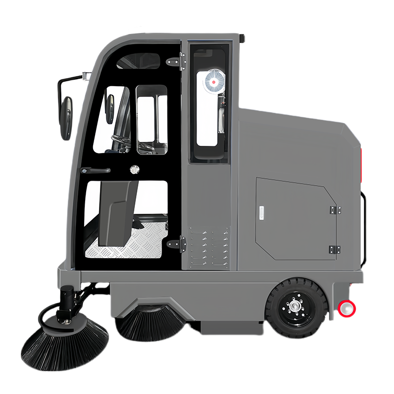 S21 One-button Start Commercial Road Yard Garbage Bin Capacity180l Ride-on Sweeper